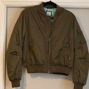 GAP Khaki Green Bomber Jacket